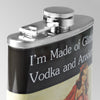 I’m Made of Glitter Vodka & Anxiety Stainless Steel 8 oz Liquor Flask